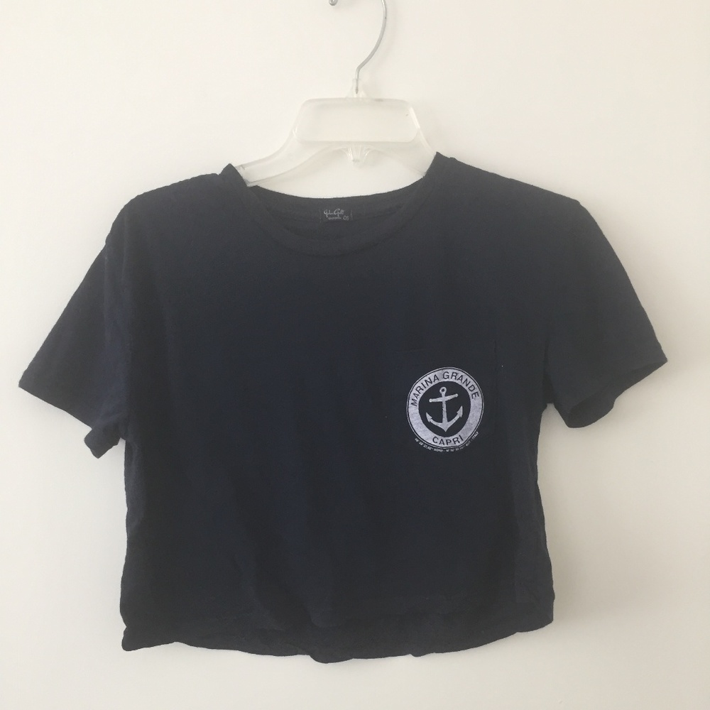 Pocket Crop Tee - Brandy Melville